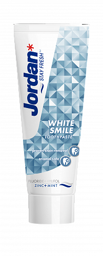 Зубная паста Jordan White Smile («Белоснежная улыбка») для взрослых 75 мл
